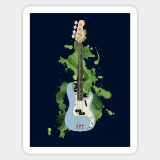 P-style Bass Guitar Sonic Blue Color Sticker